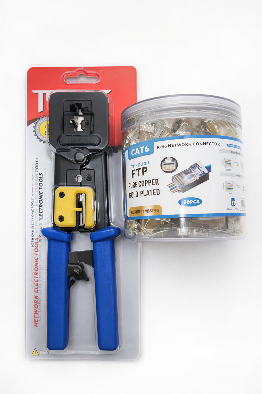 Pince + Connecteurs CAT6